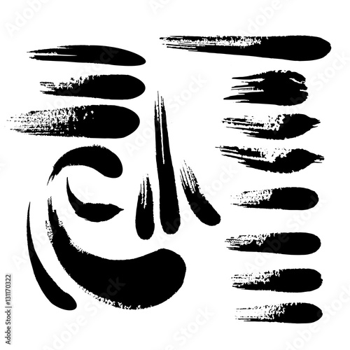 Vector brush strokes