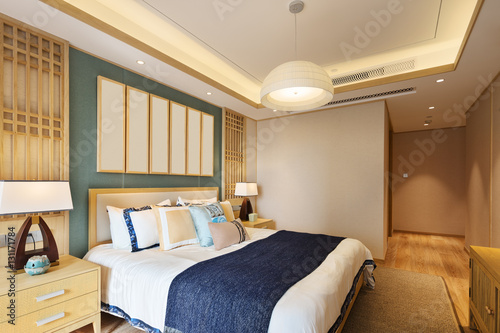 interior of modern bedroom