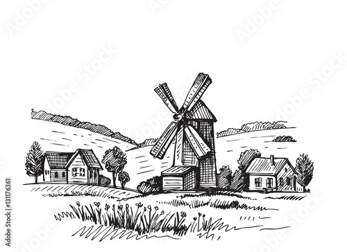 Hand drawn mill