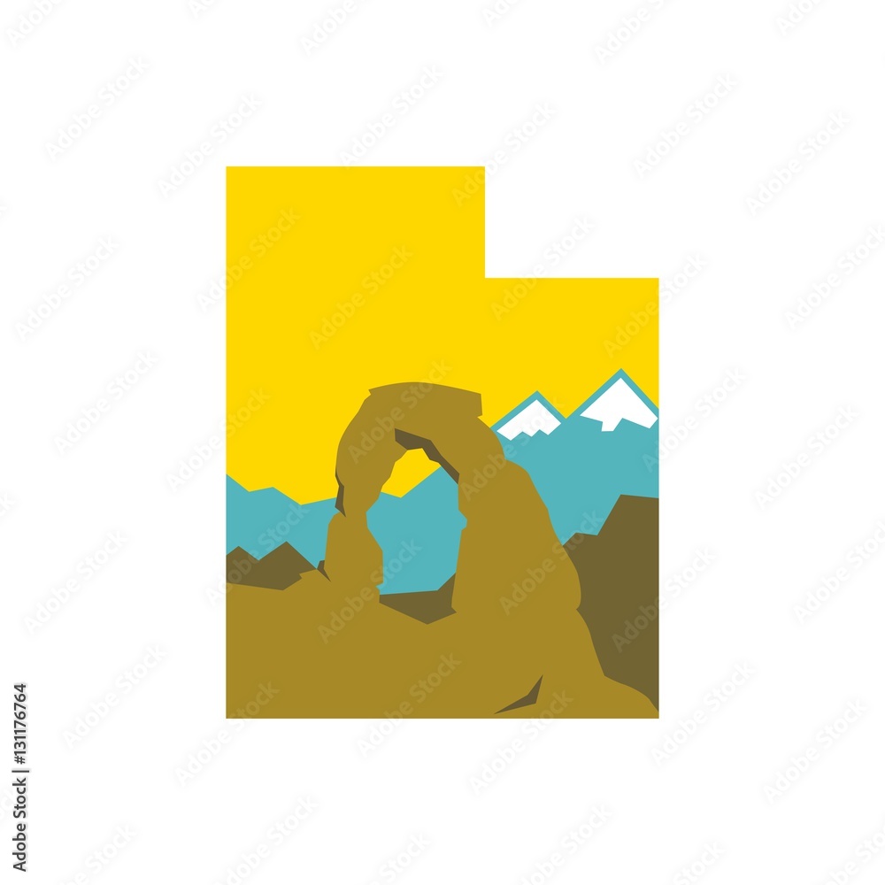 utah national park logo template. logo vector. Stock-Vektorgrafik