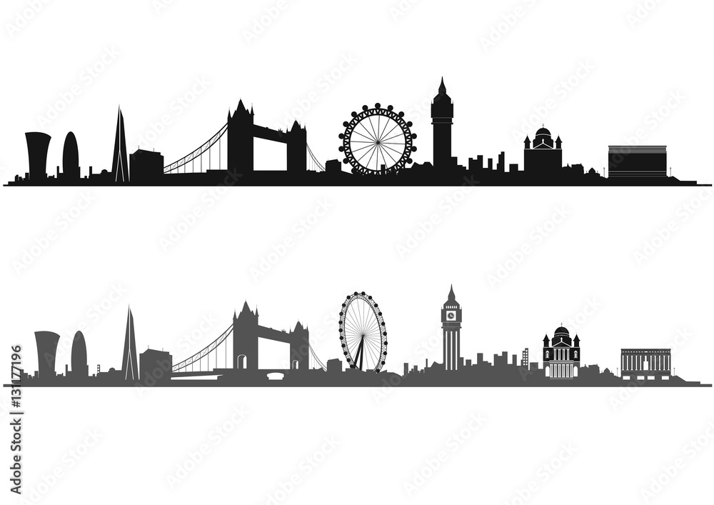 London Skyline Silhouette