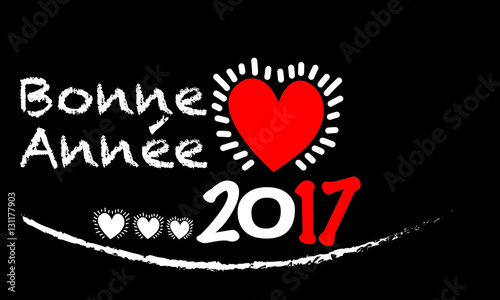 carte de voeux 2017,bonne année,fêtes de fin d'année,coeur,amour,