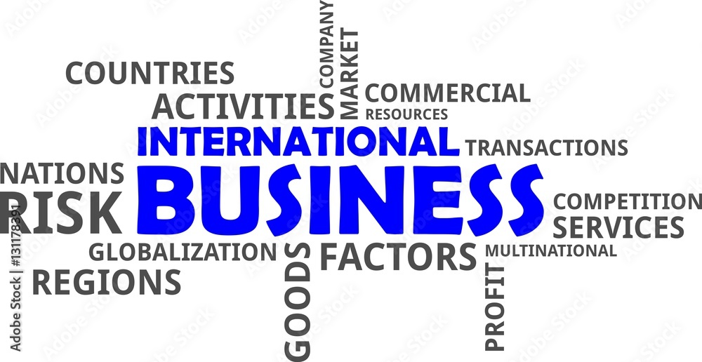 word cloud - international business