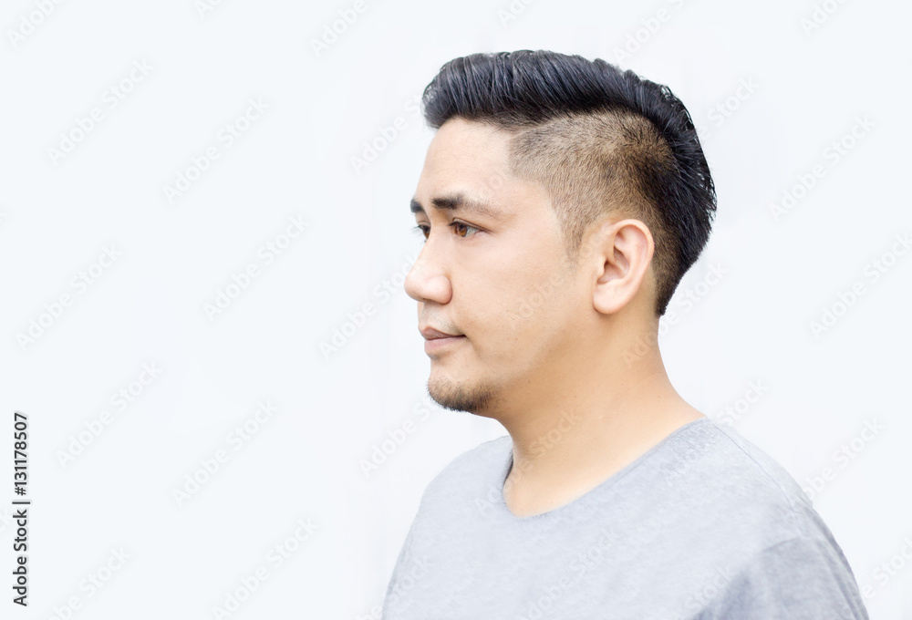 asian thai man show new hair cut Stock Photo | Adobe Stock