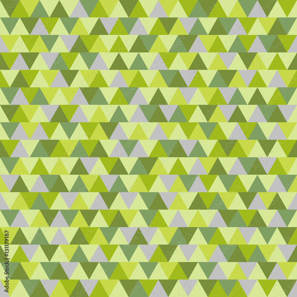 Forest triangle pattern, green grey geometric nature background Forest triangle pattern, green grey geometric nature background