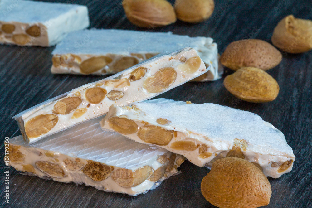 Turron, nougat espagnol de noël Stock Photo | Adobe Stock