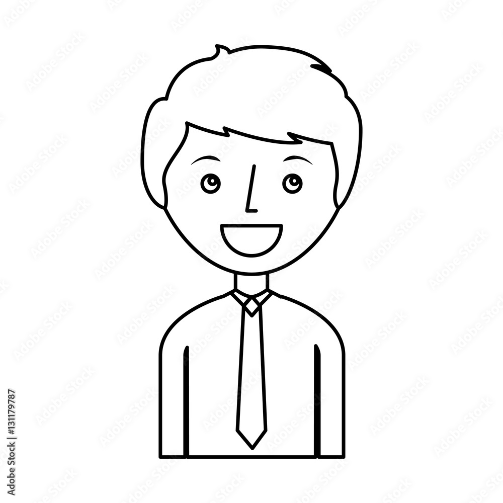 businessman avatar line icon vector illustration design businessman avatar line icon vector illustration design