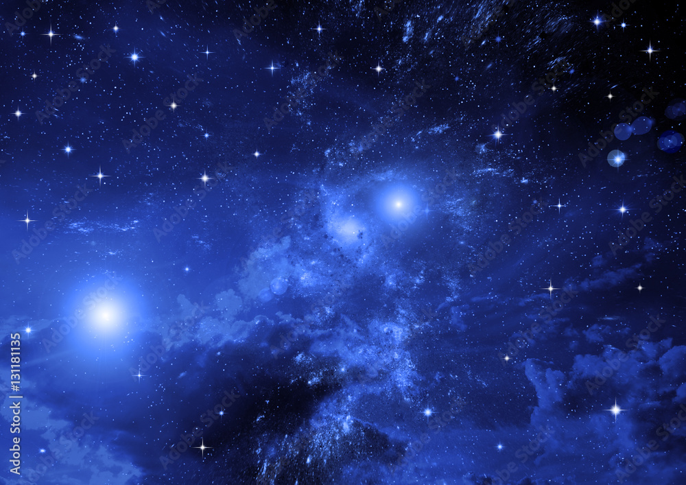 Naklejka premium galaxy in a free space