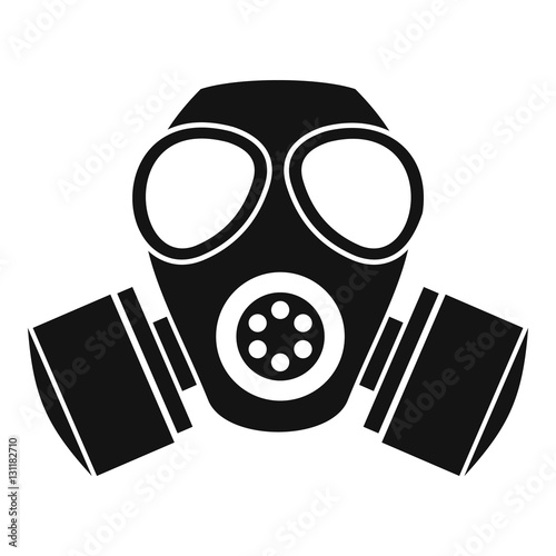 Chemical gas mask icon. Simple illustration of chemical gas mask bread vector icon for web © ylivdesign