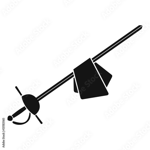 Saber icon. Simple illustration of saber vector icon for web