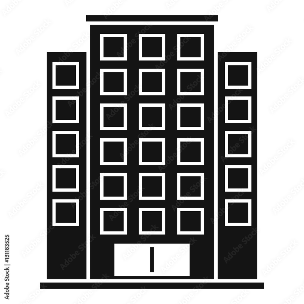 Skyscraper icon. Simple illustration of skyscraper vector icon for web Skyscraper icon. Simple illustration of skyscraper vector icon for web