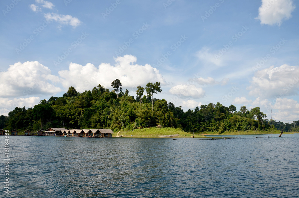Khao Sok National Park in Cheow Lan Lake at Ratchaprapa or Rajja
