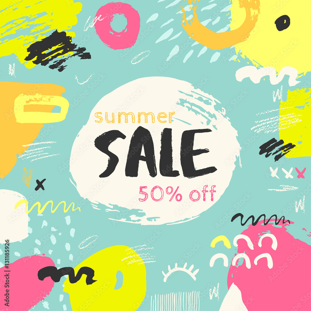 Summer sale banner. Summer sale banner.