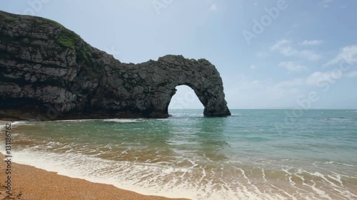 The famous durdle door in Dorset, UK