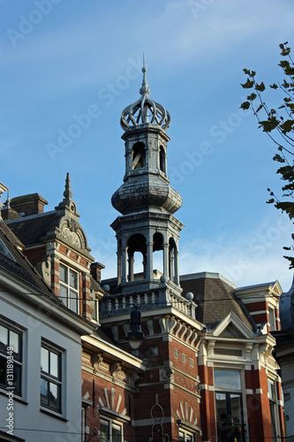 Clocher à bulbe à Haarlem, Pays-Bas