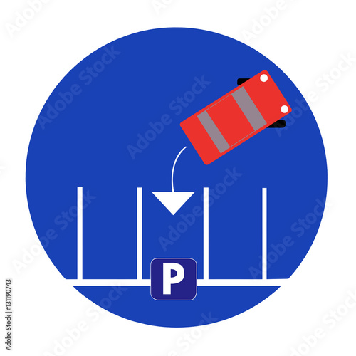 panneau indicateur sens pour se garer