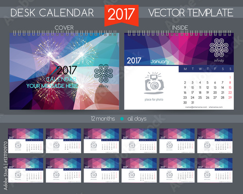 Design Desk Calendar 2017.
