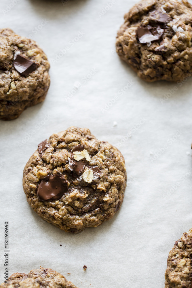 Oatmeal chocolate chip cookies. Oatmeal chocolate chip cookies.