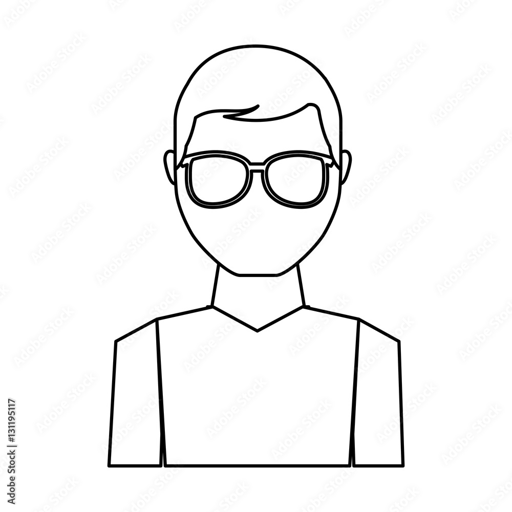 young man avatar character vector illustration design young man avatar character vector illustration design