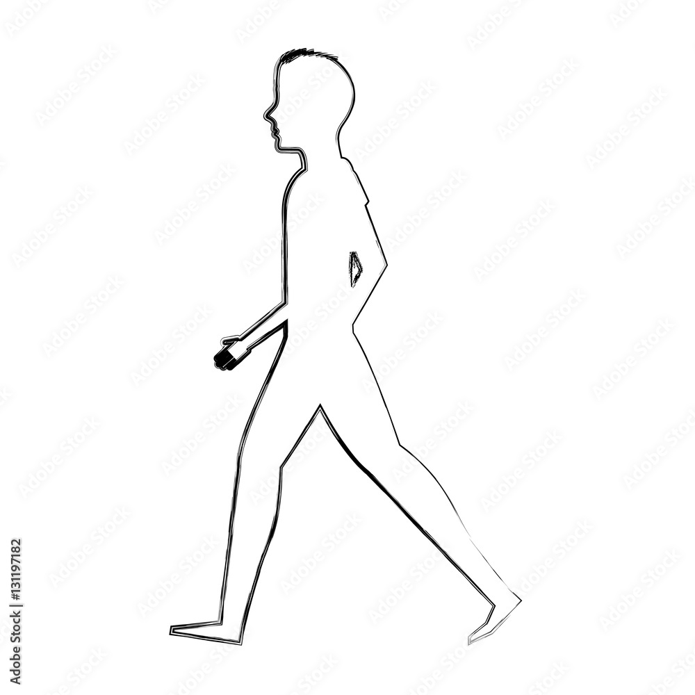 person walking isolated icon vector illustration design person walking isolated icon vector illustration design