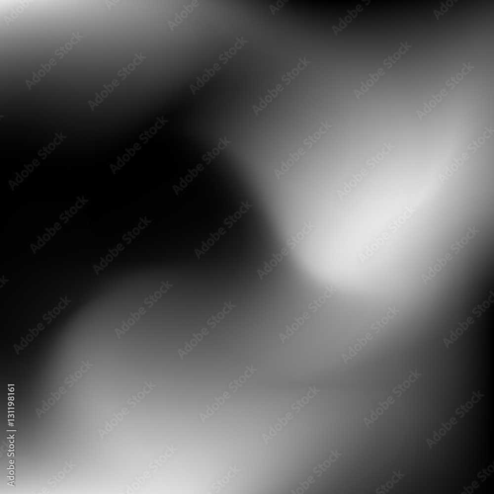 Abstract grey, black and white, monochrome blur gradient background for