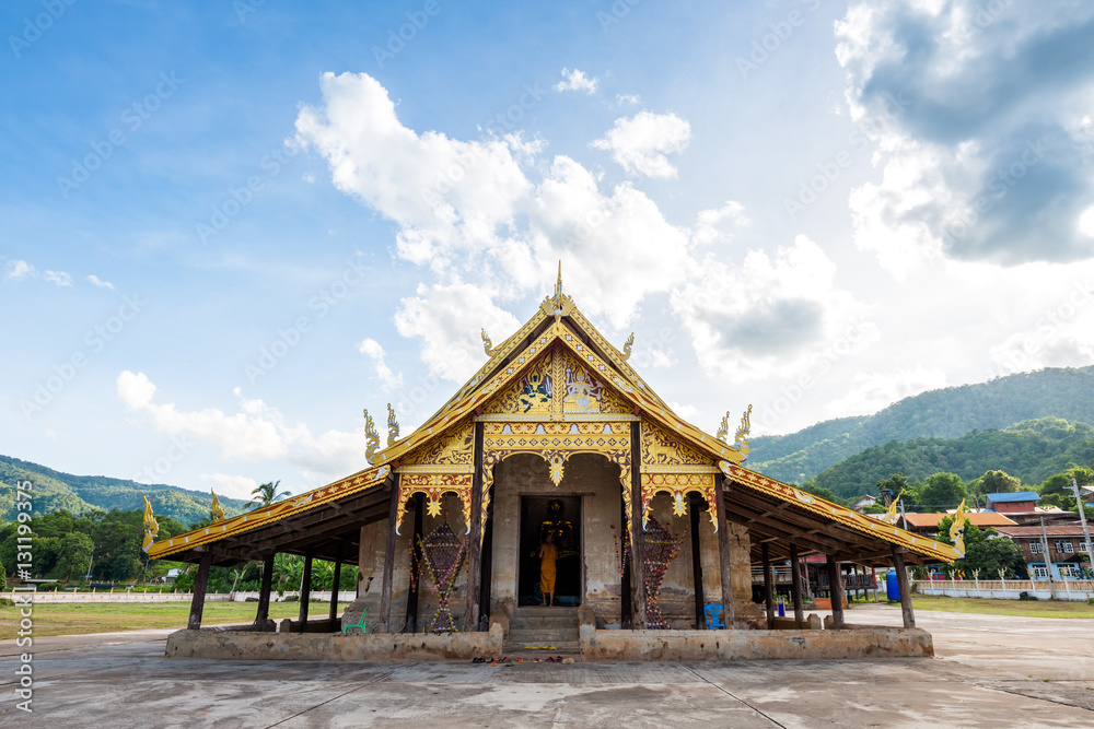 Fototapeta premium Old age buddhism temple in thailand