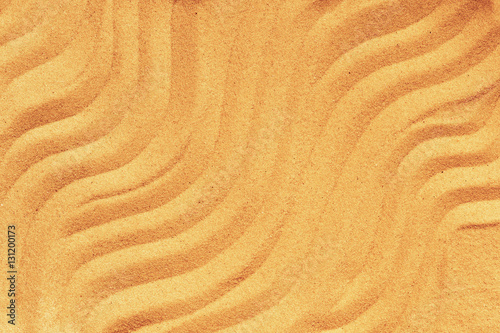 Pattern on the yellow sand