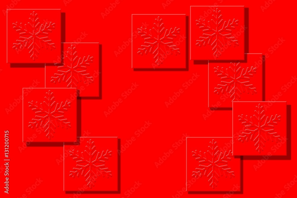 Décor flocons de neige avec espace texte. Relief Décor flocons de neige avec espace texte. Relief