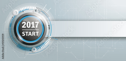 2017 Start Button Circuit Board Banner
