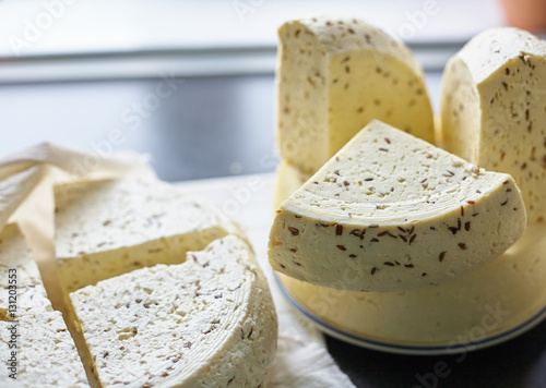 Homemade farming cheese, eco-friendly organic food