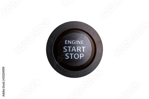 Engine start button.