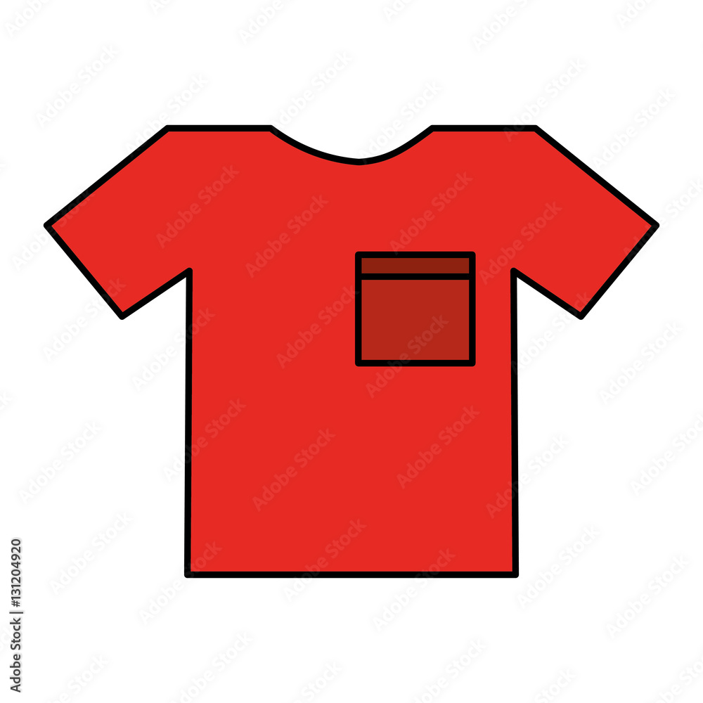 t-shirt clothes isolated icon vector illustration design