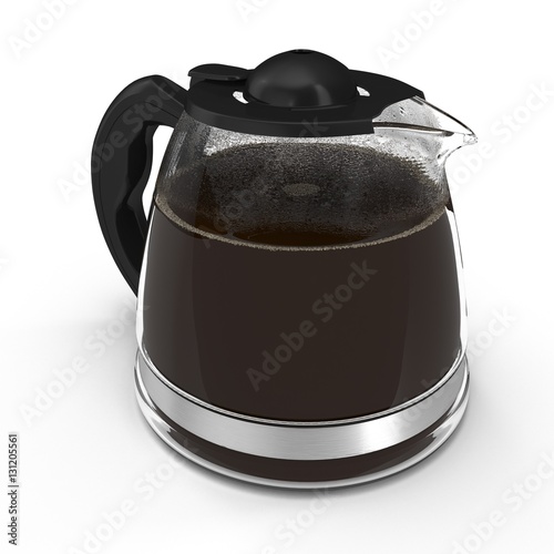 Coffee Carafe on white. 3D illustration