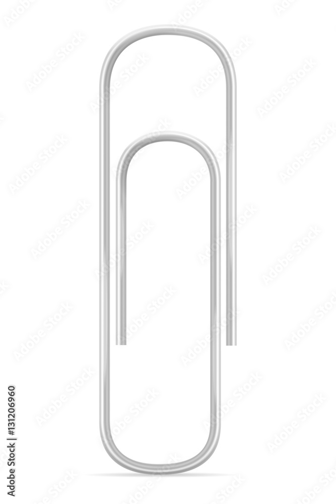 stationary paper clip stock vector illustration stationary paper clip stock vector illustration