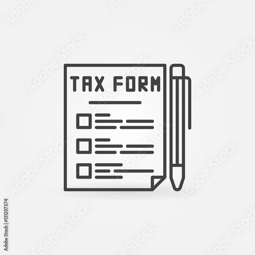 Tax form line icon © tentacula