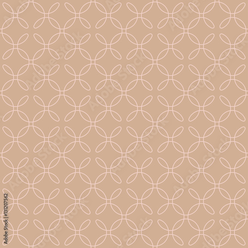 Neutral Seamless Linear Flourish Pattern in pale dogwood color.