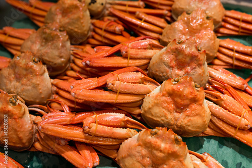 Crabs selling in seafood market