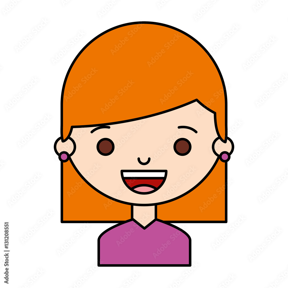 little girl character icon vector illustration design little girl character icon vector illustration design