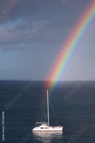 Rainbow on Anse Mitan - Martinique - FWI © chromoprisme