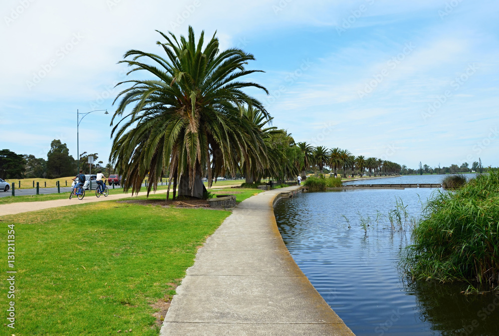 Albert Park and Lake in downtown Melbourne
