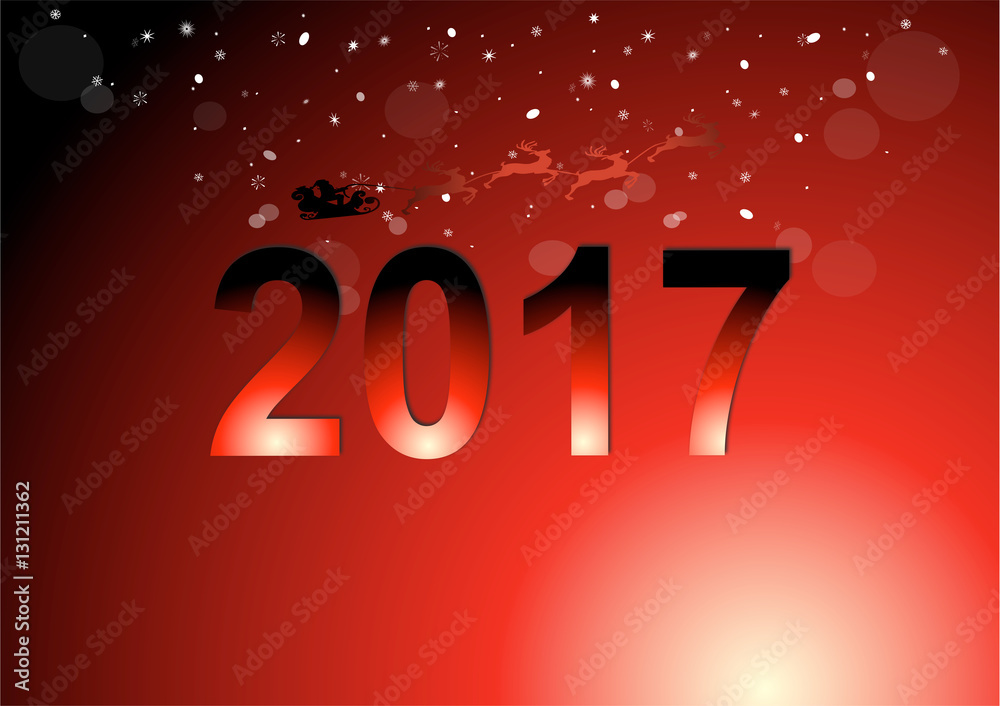 2017 rouge et traineau
