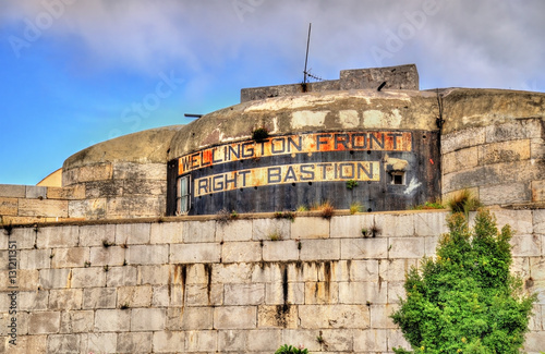 Fotografie Wellington Front Right Bastion in Gibraltar