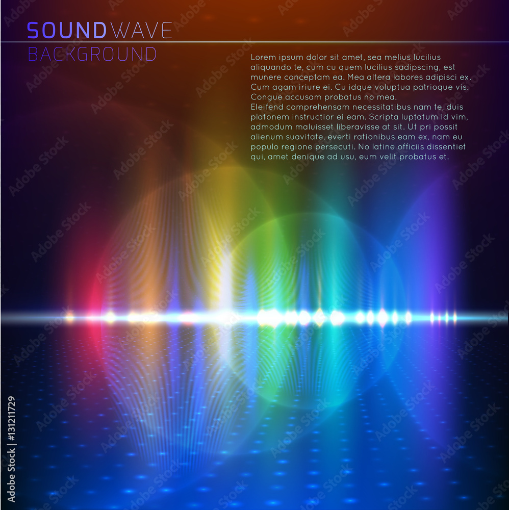 abstract digital sound wave background