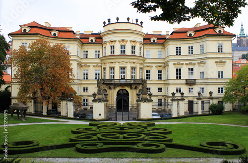 PRAGUE,CZECH REPUBLIC - SEPTEMBER 27, 2014:Troja Palace is Baroque palace. It was built for Counts of Sternberg from 1679 to 1691. Palaces design has been influenced by French and Italian architecture