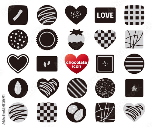 Wallpaper Mural チョコレート　アイコンセット Torontodigital.ca