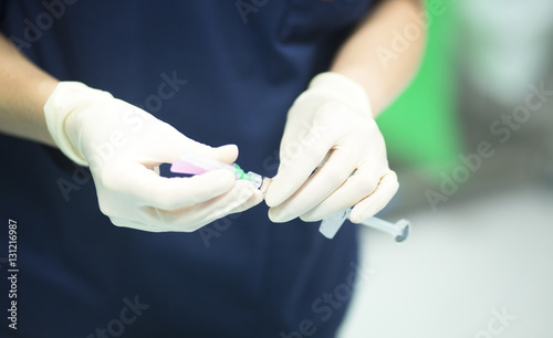 Surgery anaesthetic syringe