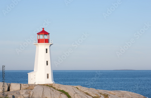 Lighthouse on a sunny day.