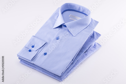 Classic men's shirts stacked