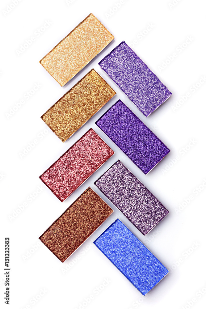 Colorful palette of eyeshadows Colorful palette of eyeshadows