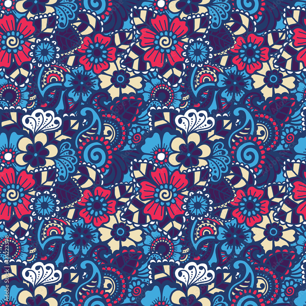 Paisley seamless colorful pattern Paisley seamless colorful pattern